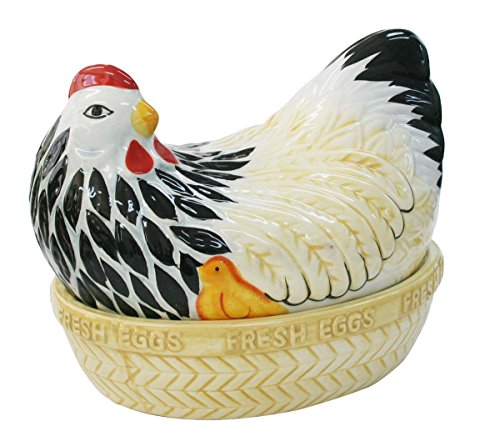 Mason Cash Madre Chip Resistente gallina Nido Huevos Almacenamiento, Multicolor,