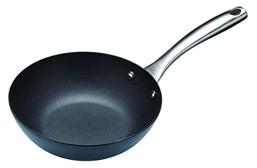 Master Class - Wok Profesional (Antiadherente, inducción, 20 cm), Negro, 20 cm