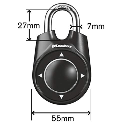 Master Lock One 1500iEURDBLK Candado de movimiento direccional para vestuarios