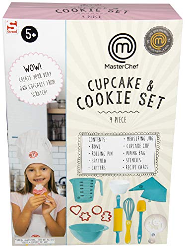 MasterChef Juego de Cocina Infantil, Set de Reposteria con Utensilios de Cocina Reales y Recetas, Juegos Educativos para Niños, Regalos Originales para Niños y Niñas 5-12 Años