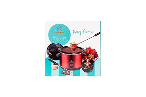 Masterchef Junior Fondue Chocolate MCJP-FON Olla de Cerámica Carcasa de Chapa de Hierro Temperatura Ajustable Color Rojo