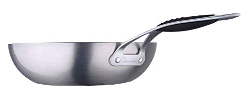 MasterPro Wok 28x8 cm Aluminio prensado Apta para inducción Gravity, Negro