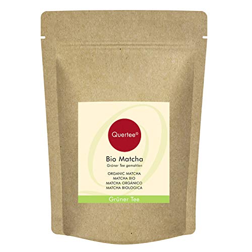 Matcha Ecológico | Té verde en polvo Orgánico | Matcha para beber, o para batidos, batidos, muesli y para cocinar y hornear Calidad orgánica 100 g de Quertee