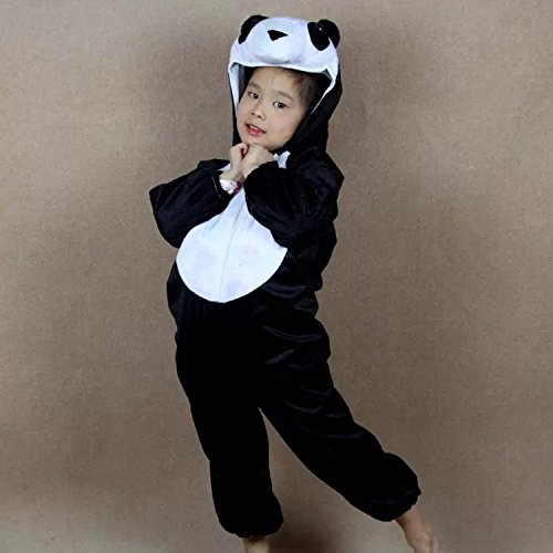 Matissa Niños Disfraces de Animales Niños Niñas Unisex Disfraces Cosplay Niños Onesie (Panda, L (para niños de 105 - 120 cm de Altura))