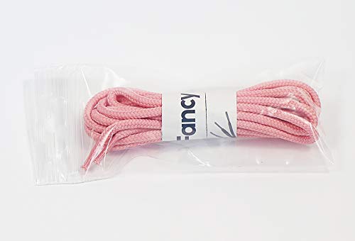 Matsa Cordones Redondos Para Zapatillas Deportivas o Para Zapatos. (130Cm) (Contiene 3 Pares), Rosa Palo, 1.30 m