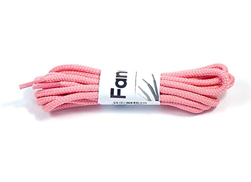 Matsa Cordones Redondos Para Zapatillas Deportivas o Para Zapatos. (130Cm) (Contiene 3 Pares), Rosa Palo, 1.30 m