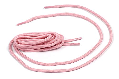 Matsa Cordones Redondos Para Zapatillas Deportivas o Para Zapatos. (130Cm) (Contiene 3 Pares), Rosa Palo, 1.30 m