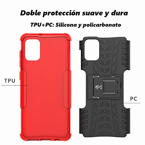 Max Power Digital Funda para Xiaomi Redmi Note 8 con Soporte Heavy Duty Híbrida 2 en 1 Carcasa Dura Resistente Antigolpes (Xiaomi Redmi Note 8, Negro)