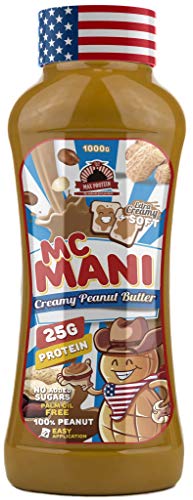 Max Protein Mc Mani Crema de Cacahuete, Sabor Suave - 500 gr