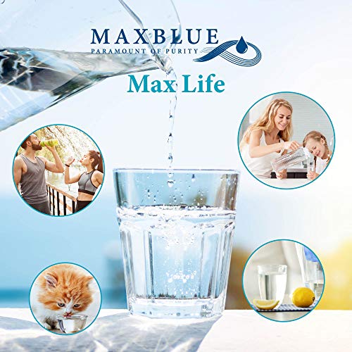 Maxblue El Cartucho de Filtro TÜV SÜD, NSF Certificado, Compatible con Brita Maxtra, se Adapta a Brita Style, Brita Fun, Marella Cool, Mavea Elemaris XL y Brita Flow Water Tank (4)