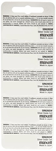 Maxell SR626SW, Pack de 5 pilas de botón