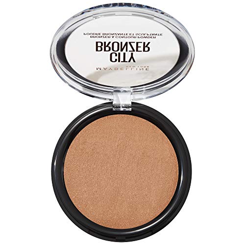 Maybelline New York City Bronzer Polvos Bronceadores Mate para Pieles Oscuras, Tono 300 Deep Cool