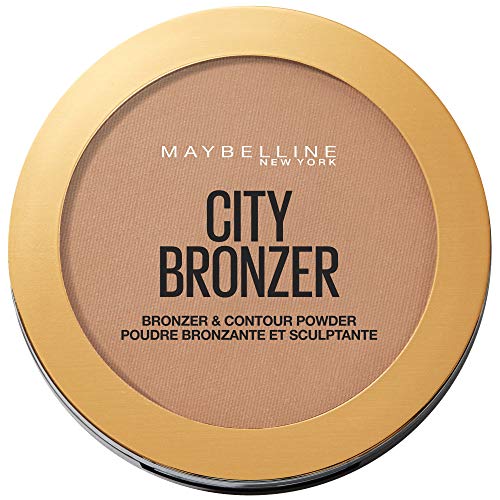 Maybelline New York City Bronzer Polvos Bronceadores Mate para Pieles Oscuras, Tono 300 Deep Cool