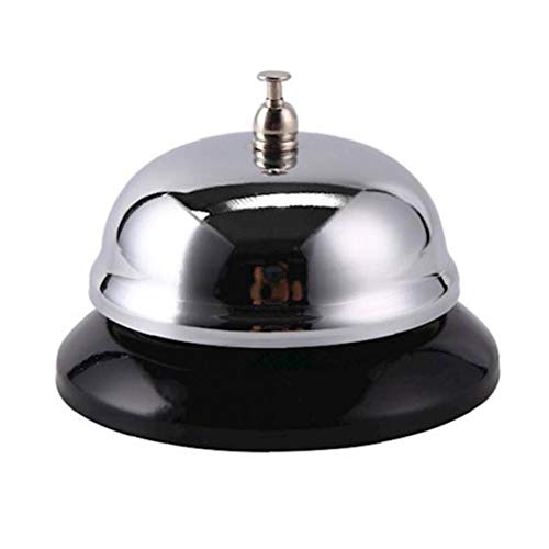 MaylFre 1pcs Timbre De Campana De Cocina Tradicional De Acero Inoxidable De Escritorio Servicio De Recepción De Bell para El Hotel Contador Restaurante Bar Recepción Game Party Timbre Timing