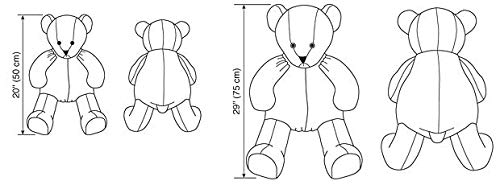 MCCALL Pattern Company K3246 Kwik - Patrones para Osos de Peluche (Tallas Grande y pequeña), Color Blanco