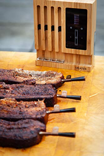 MEATER Block | Termómetro inalámbrico inteligente para carne para el horno, parrilla de cocina, barbacoa, ahumador, asador con Bluetooth y conectividad digital WiFi