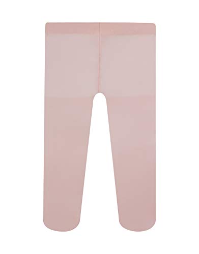 MEDIAS SEMI OPACAS PARA BEBE | PANTY PARA RECIEN NACIDOS | 40 DEN | ROSA, BLANCO, AZUL MARINO | 3, 6, 12, 18, 24 MESES | CALCETERÍA ITALIANA | (18 Meses, 1 PAR BLANCO + 1 PAR ROSA CLARITO)