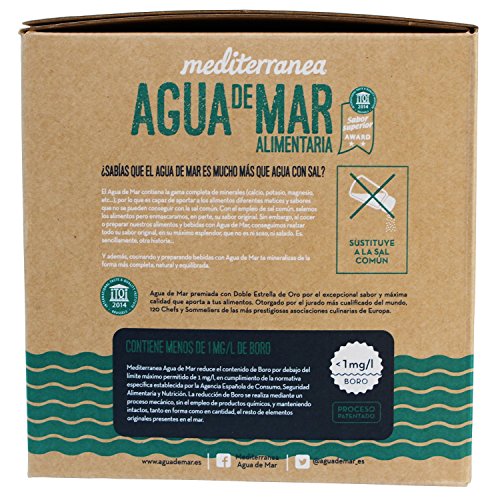 Mediterranea Agua de Mar Alimentaria en Envase de 5 Litros