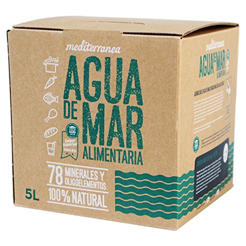 Mediterranea Agua de Mar Alimentaria en Envase de 5 Litros