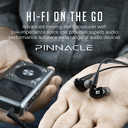 Mee Audio Pinnacle P2 audiófilo de Alta fidelidad Auriculares in-Ear con Cables Desmontables – Negro