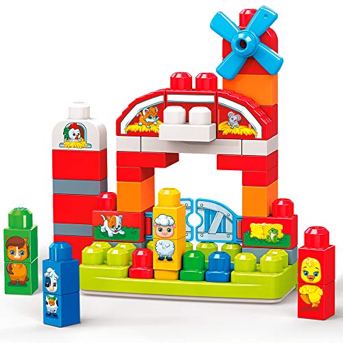 Mega Bloks Granja Musical, juguete de construcción para bebé +1 año (Mattel GCT50) , color/modelo surtido