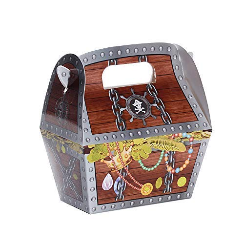 MEJOSER 30pcs 8 x 4 x 10,5cm Cajas de Cartón Cajas Piratas Caramelos Regalos Decoración Fiesta Cumpleaños