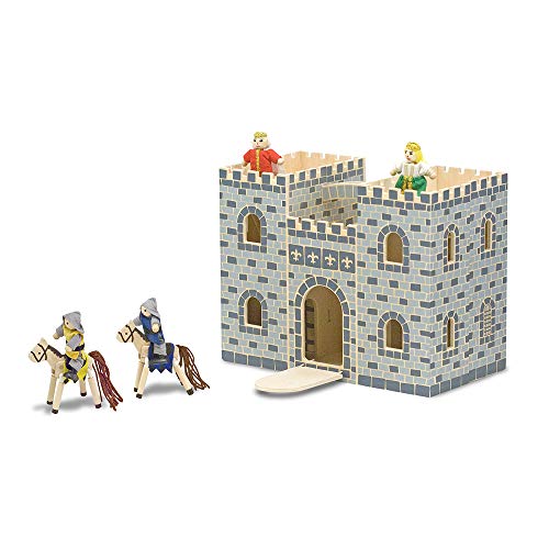 Melissa & Doug 13702 - Castillo de Madera Plegable y portátil