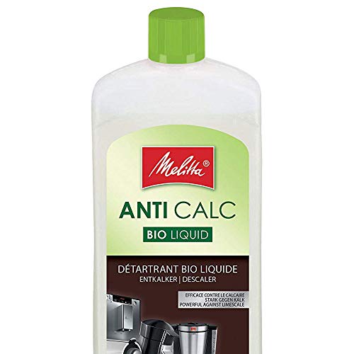 Melitta Descalcificador Bio Multi, Limpiador Express, Automáticas, Cafeteras de Goteo, Líquido Biodegradable, 6 Usos, 250 mililítros, 0.25 litros