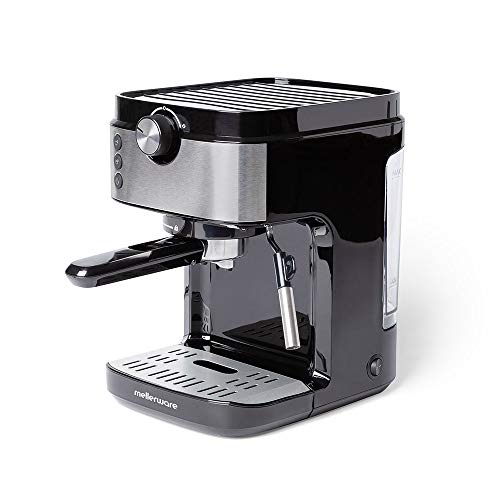 Mellerware Bari Legend cafetera espresso programable 20 bares y filtro extracream. Acero inoxidable