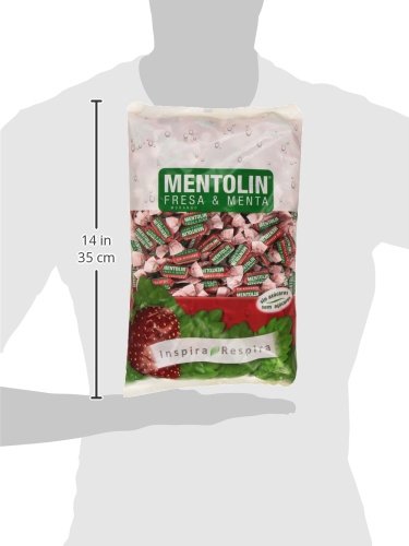 Mentolín - Fresa & Menta - Caramelo duro sin azúcares con edulcorantes - 1 kg