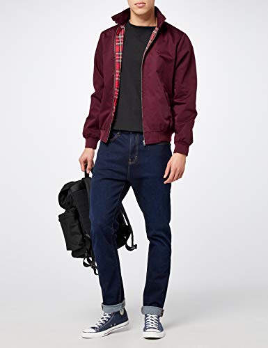 Merc Harrington, Abrigos de Manga Larga Para Hombre, Rojo (Vino), Large