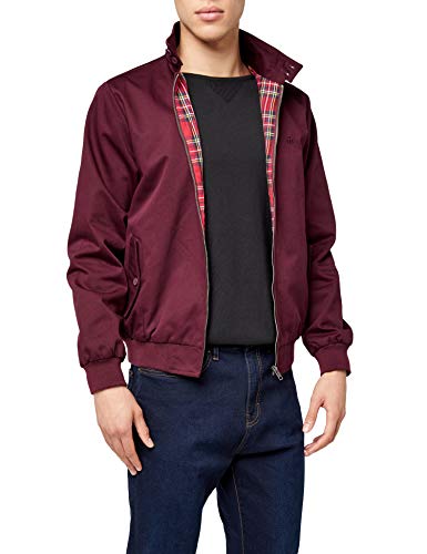 Merc Harrington, Abrigos de Manga Larga Para Hombre, Rojo (Vino), Large