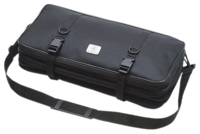 Mercer Culinary Bolso de Lona con Triple Cremallera, 21 Bolsillos, para Cuchillos, Color Negro