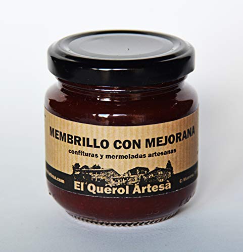 Mermelada Artesana de MEMBRILLO CON MEJORANA. 170gr. Ingredientes 100% naturales. Envíos gratis a partir de 20€.