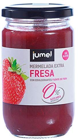 Mermelada sin azúcar Extra Fresa Jumel. Mermelada con Stevia. Mermelada gourmet, tu desayuno o merienda más saludable con todo el sabor. Pack de 4 unidades (1,49 €/u)