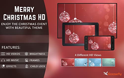 Merry Christmas HD gratis: decora tu habitación con hermosas campanas navideñas con efecto de nieve en invierno en tu televisor HDR 8K 4K y dispositivos de fuego como fondo de pantalla y tema p