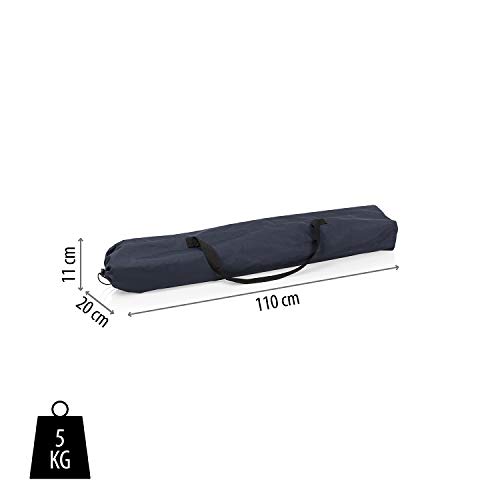 Mesa de camping Campart Travel TA-0802 – 110 x 70 cm – Tablero enrollable