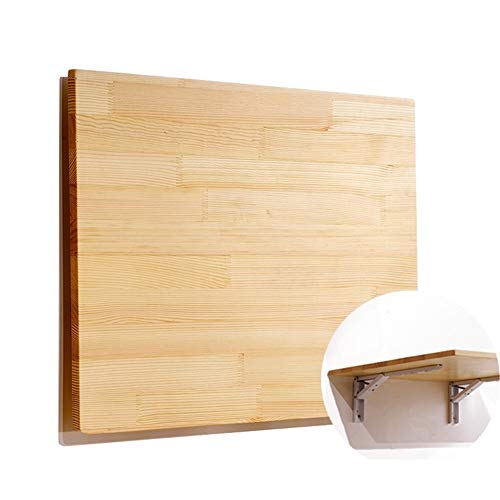 Mesa de Hoja abatible de bambú Natural de Pared, Escritorio Plegable de Cocina y Mesa de Comedor - 80X50cm / 100X40cm / 100X50cm / 120X30cm / 120X40cm / 120X50cm (Size : 80X50cm)