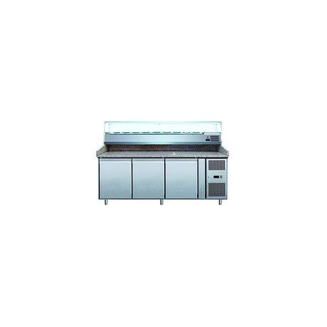 Mesa de pizza refrigerada 3 puertas 600 x 400 – L2G