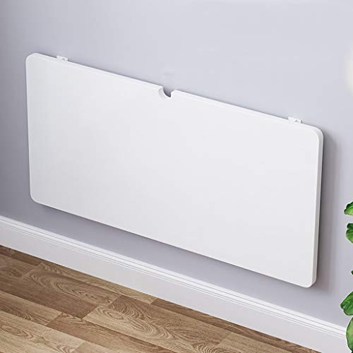 Mesas de comedor Escritorio De Computadora Blanco con Orificio De Línea Eléctrica, Escritorio De Mesa para Niños, Mesa De Comedor De Cocina, Mesa Plegable Plegable De Pared (Tamaño : 80x50cm)