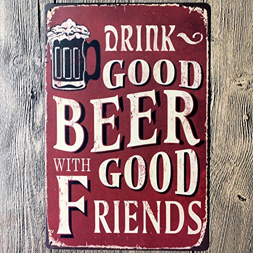 Metal póster vintage Placa Chapa Cartel Decoración de pared para Bar de Cerveza Cafetería Pub 20 x 30 cm