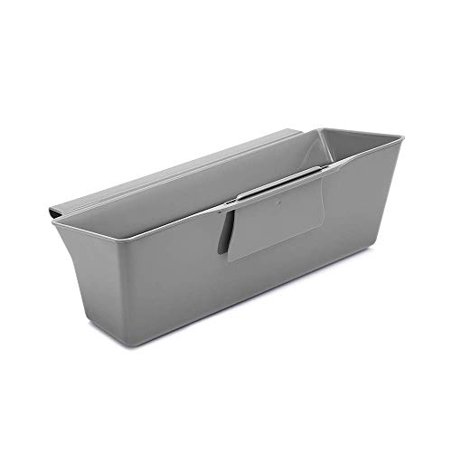 Metaltex Cesta recogedora para residuos de Cocina (35 x 16 x 13 cm), Color Gris, 35x16x13 cm