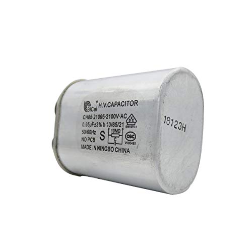 Meter Star CQC - Condensador universal de alta tensión para microondas de alta tensión 0,95 uf ch85 21095 2100 V AC H.V. Condensador 10/85/21 50/60 Hz sin PCB