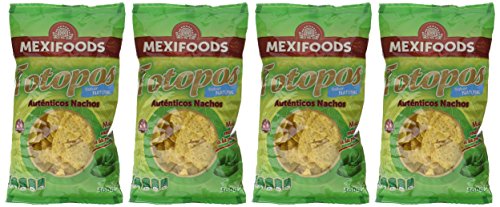 Mexifoods Totopos - 4 Paquetes de 300 gr - Total: 1200 gr