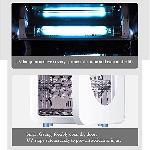 MFZJ Máquina de UV y pasteurización con Puerta Inteligente, gabinete de desinfección de Ropa de Gran Capacidad 22L para Ropa Interior Toallas Suministros para bebés Chupete Botellas Juguetes Máscaras