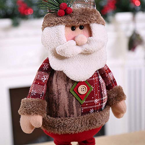 MICHAELA BLAKE 60cm de Santa Claus muñeco de Nieve Navidad muñecas para Party Supplies decoración del hogar retráctil Fiesta de cumpleaños de Juguete Que se coloca Regalo Festival de Niños