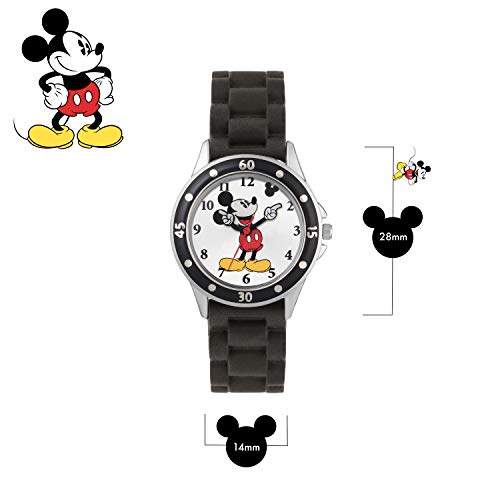 Mickey Mouse Reloj Analógico para niños de Cuarzo con Correa en Caucho MK1195