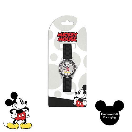 Mickey Mouse Reloj Analógico para niños de Cuarzo con Correa en Caucho MK1195