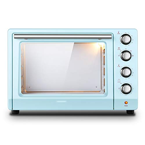 Microwave oven Encimera de Horno Retro Azul compacta, 1800 w de Alta Potencia 1.4 pies cúbicos Horno eléctrico Ingenio a Prueba de explosiones, Control de Temperatura Independiente