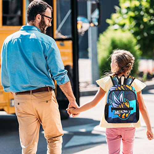 Miel Abeja Rey Mochila para Preescolar Niñas Niños Toddler Kids Estudiante Mochilas para Infantiles 1-6 Años